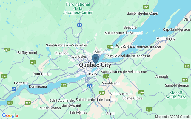 Kaart met locatie Vieux-Québec